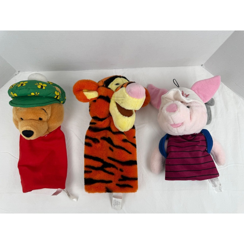 Vintage Disney Winnie the Pooh Tigger Piglet Golf Club Headcover Set of 3 Plush - Picture 3 of 11